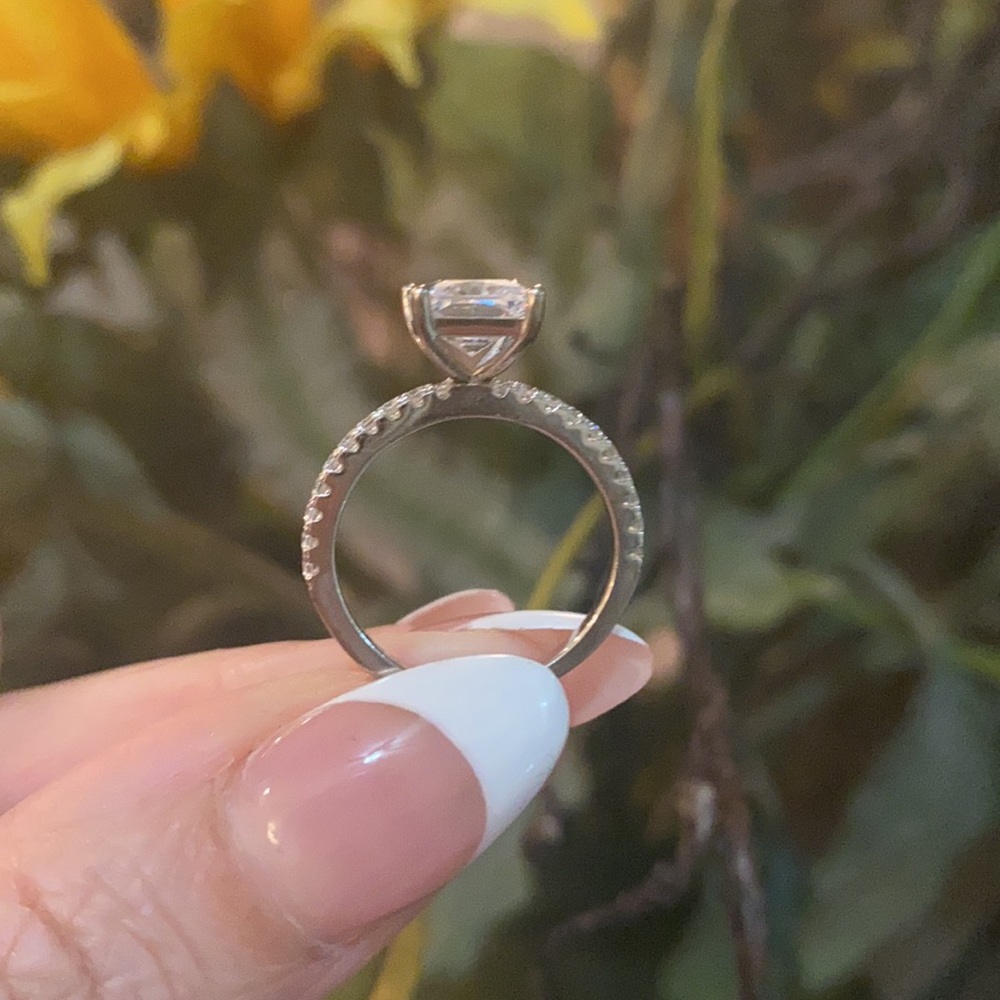 NEW Tiger Gems 3ctw Radient Cut Solitaire Engagement Ring - Picture 7 of 10